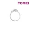 TOMEI Minimalist Blossom Diamond Ring, White Gold 375