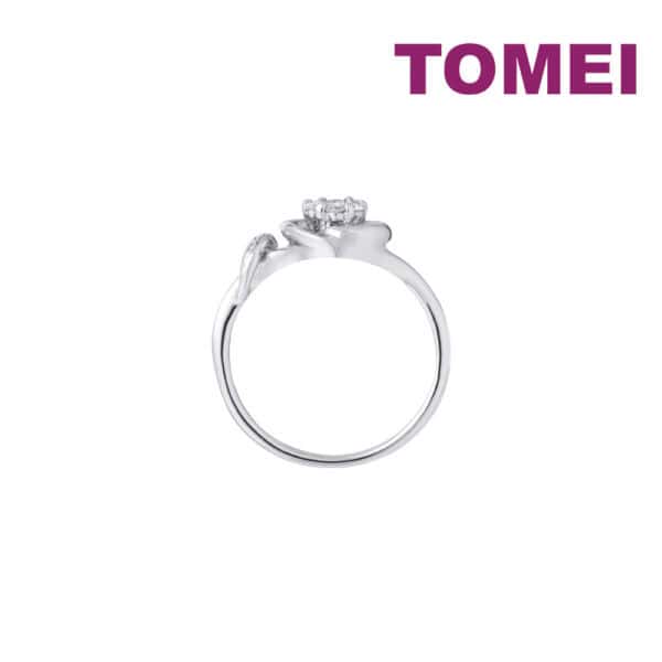 1Untitled-1_0041_ColorBalance1copy TOMEI Minimalist Blossom Diamond Ring, White Gold 375