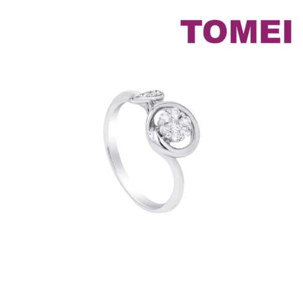 1Untitled-1_0042_ColorBalance1copy TOMEI Minimalist Blossom Diamond Ring, White Gold 375