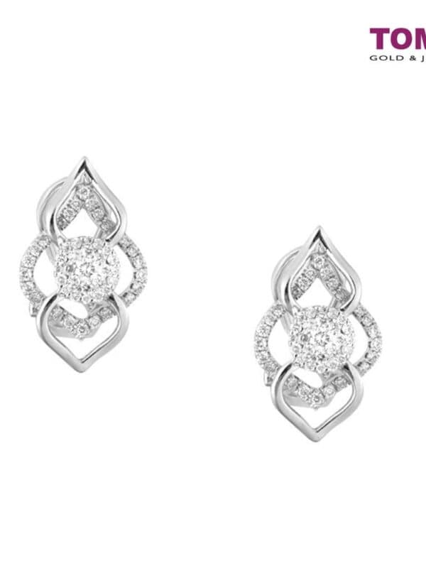 TOMEI Earrings, Diamond White Gold 750 (STE2858)