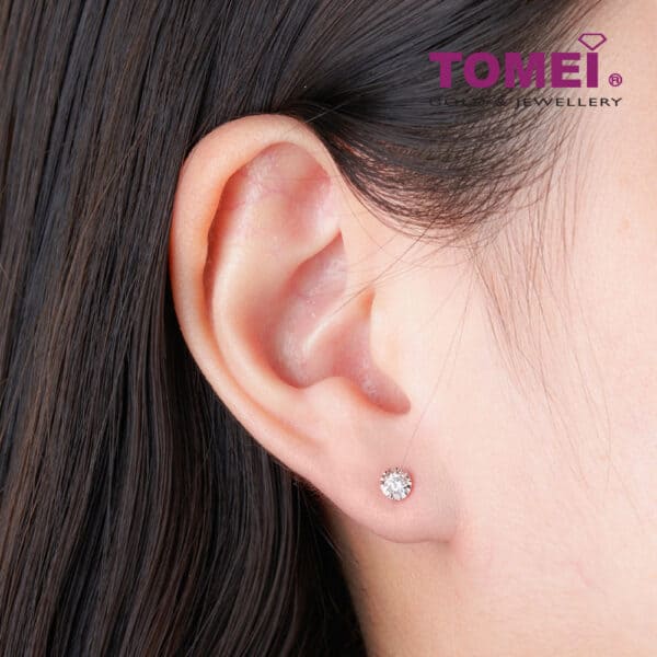 TOMEI Insignia Series, Diamond Earrings, White Gold 585