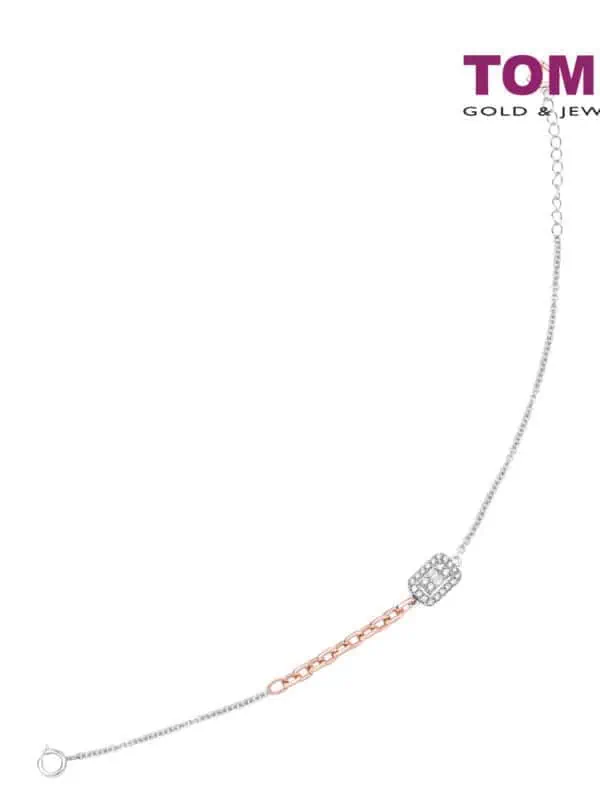 TOMEI Love Is Beautiful Collection Diamond Bracelet, White? Gold 585