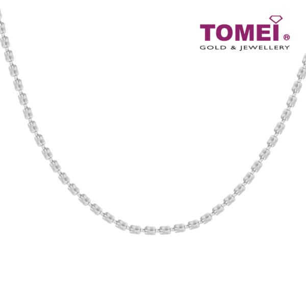 1tomei_0001_Sony_14336.psd TOMEI Italia 50cm Long Necklace, Unisex White Gold 585