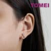 TOMEI Charlie Earrings, Rose Gold 750