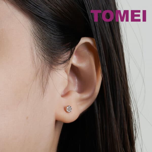 TOMEI Charlie Earrings, Rose Gold 750