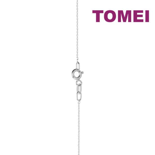 TOMEI Diamond Pendant Set, White Gold 585