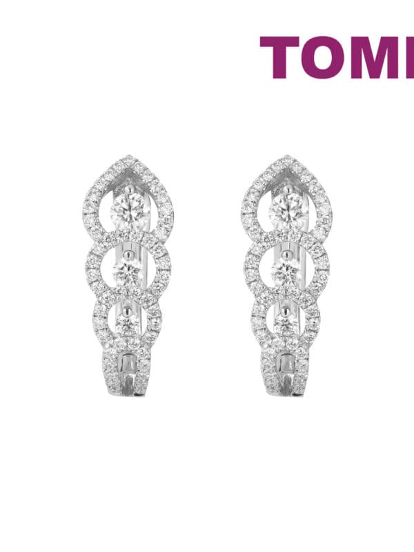 TOMEI Bonnie Earrings, Diamond White Gold 750 (E1462)