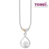 TOMEI Love Is Beautiful Collection Pendant Set, White? Gold 585