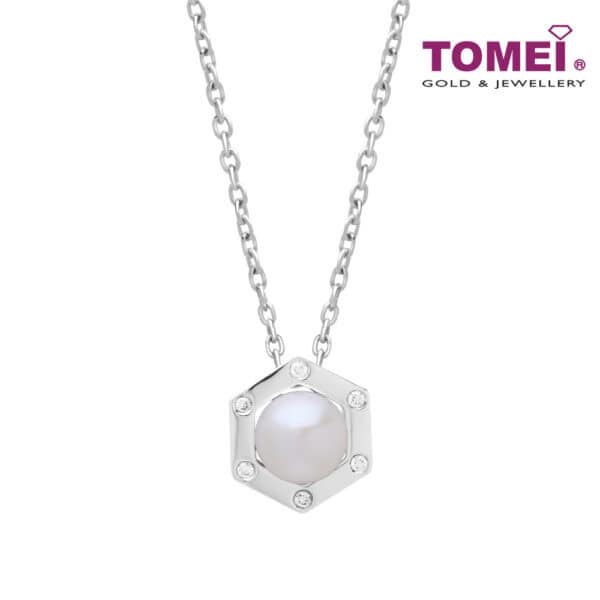 1tomei_0009s_0001_DSC04279.psd TOMEI Blissful Collection Pearl Necklace, White Gold 585