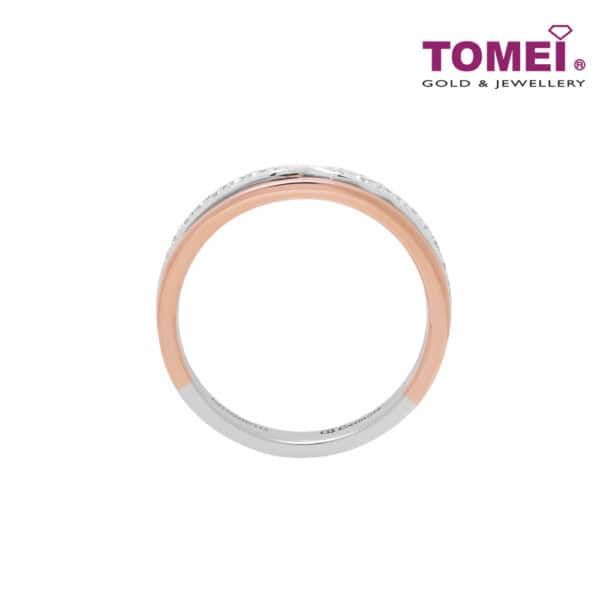 TOMEI EB Evermore Ring For Her, White+Rose Gold 750