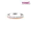 TOMEI EB Evermore Ring For Him, White+Rose Gold 750