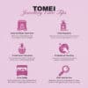 TOMEI Binding With Love Ring, White+Rose Gold 585