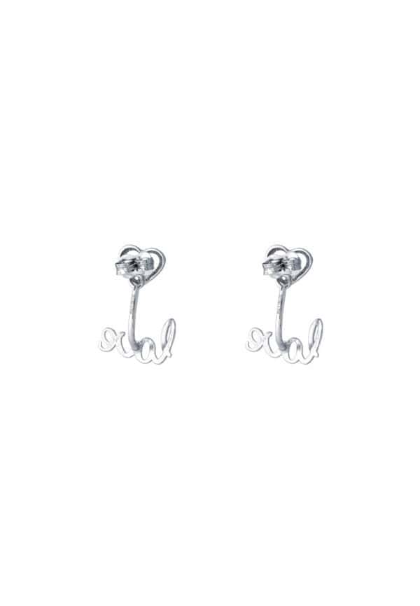TOMEI 2-in-1 Love Earrings, White Gold 750