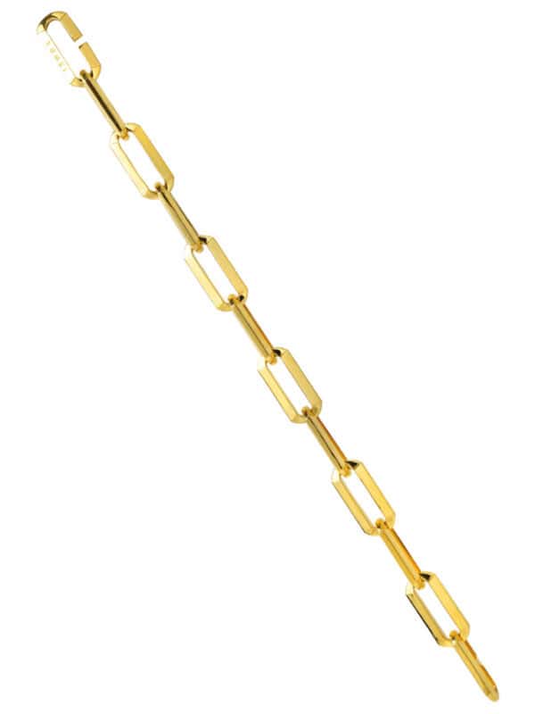 TOMEI Heavy Linked Chain Bracelet, Yellow Gold 916