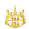 TOMEI Dragon Abacus Pendant, Yellow Gold 916