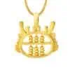 TOMEI Dragon Abacus Pendant, Yellow Gold 916