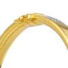 TOMEI Dual-Tone Simplicity Bangle, Yellow Gold 916