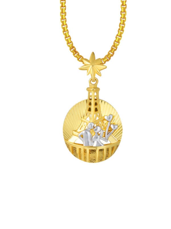 TOMEI Paris in Love Pendant, Yellow Gold 916