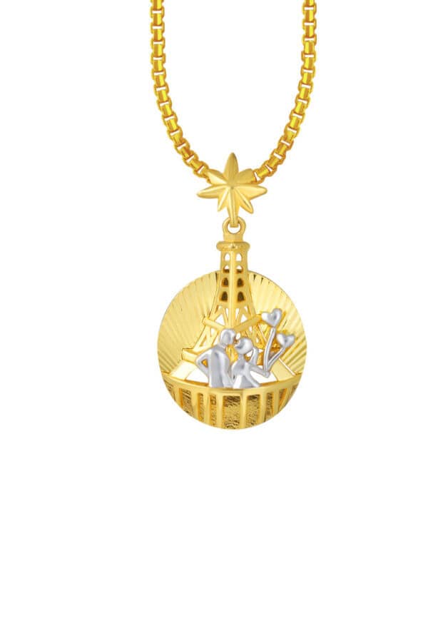 2024080907241876354f3df48d32397a0b03943d53d2b8 TOMEI Paris in Love Pendant, Yellow Gold 916