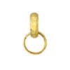 TOMEI Forever Entwined Ring Pendant, Yellow Gold 916