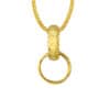 TOMEI Forever Entwined Ring Pendant, Yellow Gold 916