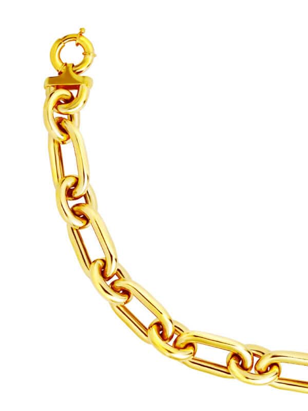 TOMEI Lusso Italia Bold Linked Bracelet, Yellow Gold 916