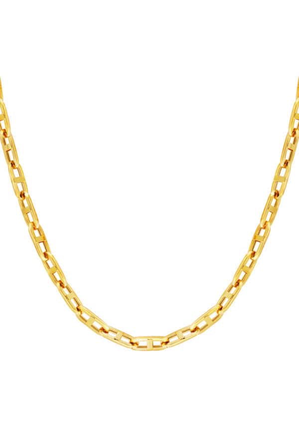 TOMEI Lusso Italia Elongated Link Necklace, Yellow Gold 916