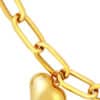 TOMEI Lusso Italia Heartt Linked Bracelet, Yellow Gold 916