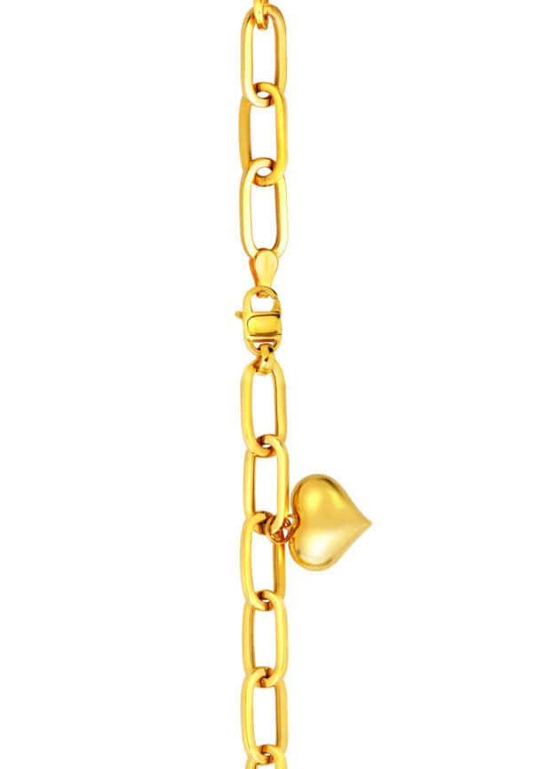 202408130938026a94113cc143d21a3d583bdf87d6cc9a TOMEI Lusso Italia Heartt Linked Bracelet, Yellow Gold 916