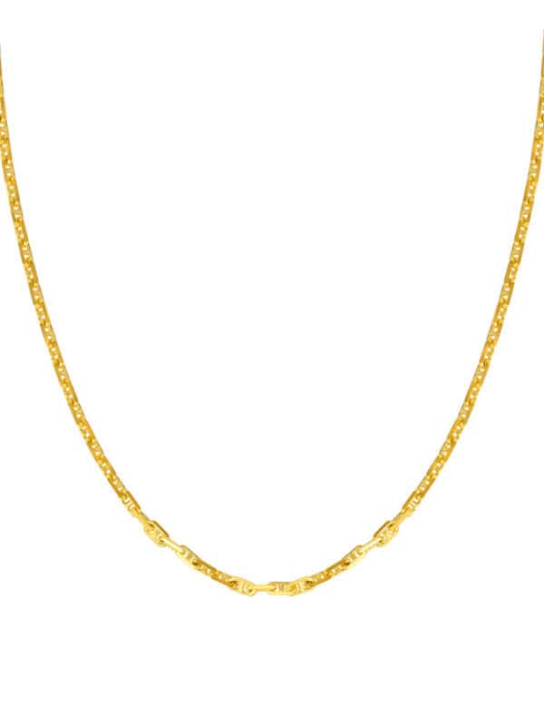 TOMEI Linked Necklace, Yellow Gold 916