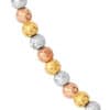 TOMEI Lusso Italia Tri-Tone Beads Bracelet, Yellow Gold 916