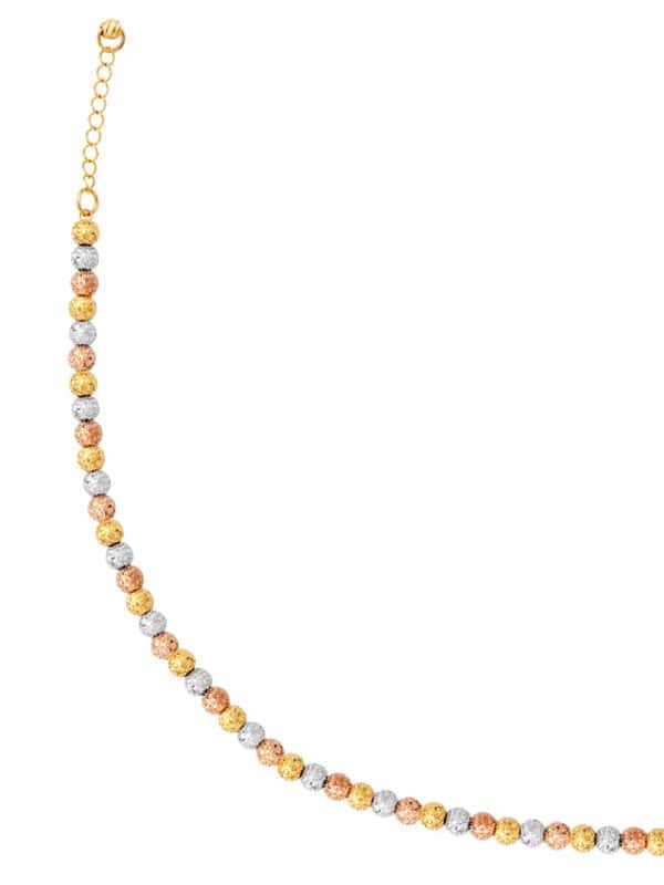 20240822082622fb2fba7f780edca79849eb1c4decc0b9 TOMEI Lusso Italia Tri-Tone Beads Bracelet, Yellow Gold 916