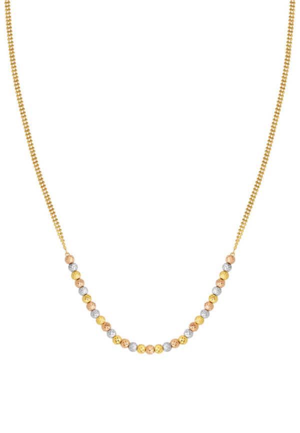 2024082208351405ee59b5c9c0fc9e7353dba4b606680f TOMEI Lusso Italia Fluorescence Beads Necklace, Yellow Gold 916
