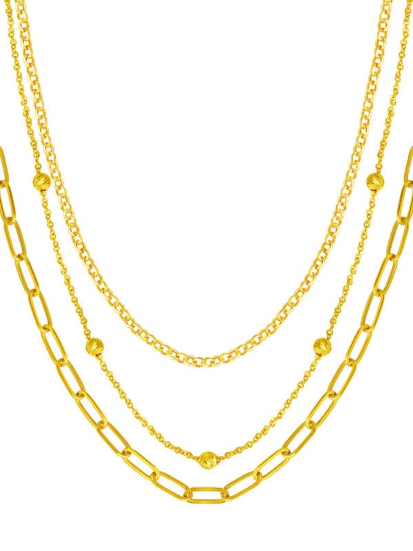 202408311708321dfc58beccf295b8d68c404bd3d50134 TOMEI Lusso Italia Layered Necklace, Yellow Gold 916