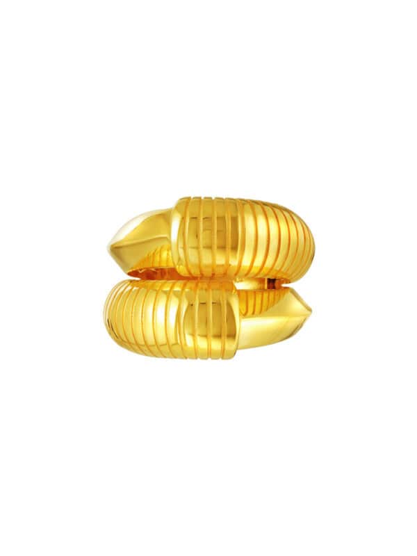 TOMEI Lusso Italia Twisted Ring, Yellow Gold 916