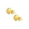 TOMEI Lusso Italia Lasered Button Earrings, Yellow Gold 916