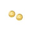 TOMEI Lusso Italia Lasered Button Earrings, Yellow Gold 916