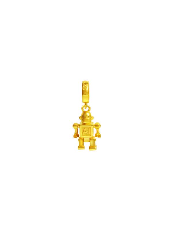 TOMEI Chomel Collection AI Robot Charm, Yellow Gold 916