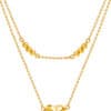TOMEI Love Beads Double Strand Necklace, Yellow Gold 916