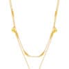 TOMEI Love Beads Double Strand Necklace, Yellow Gold 916