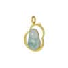 TOMEI Big Gourd Jade Pendant, Yellow Gold 750