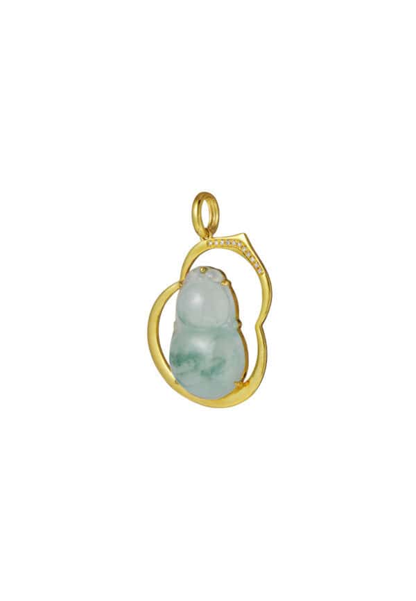 202410150220425dd81f93b478517c4641bd7e468c5bdc TOMEI Big Gourd Jade Pendant, Yellow Gold 750