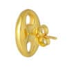 TOMEI Lusso Italia Button Earrings, Yellow Gold 916