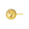 TOMEI Lusso Italia Lasered Cutting Ball Earrings, Yellow Gold 916