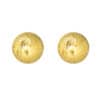 TOMEI Lusso Italia Lasered Cutting Ball Earrings, Yellow Gold 916