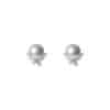 TOMEI Pearl With Diamond Earrings, White Gold 750