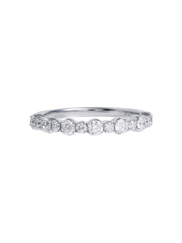 TOMEI Glimmering Grace Collection Eternity Ring, White Gold 750