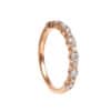 TOMEI Glimmering Grace Collection Eternity Ring, Rose Gold 750