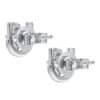 TOMEI Chic Radiance Collection Diamond Earrings, White Gold 585