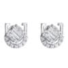 TOMEI Chic Radiance Collection Diamond Earrings, White Gold 585